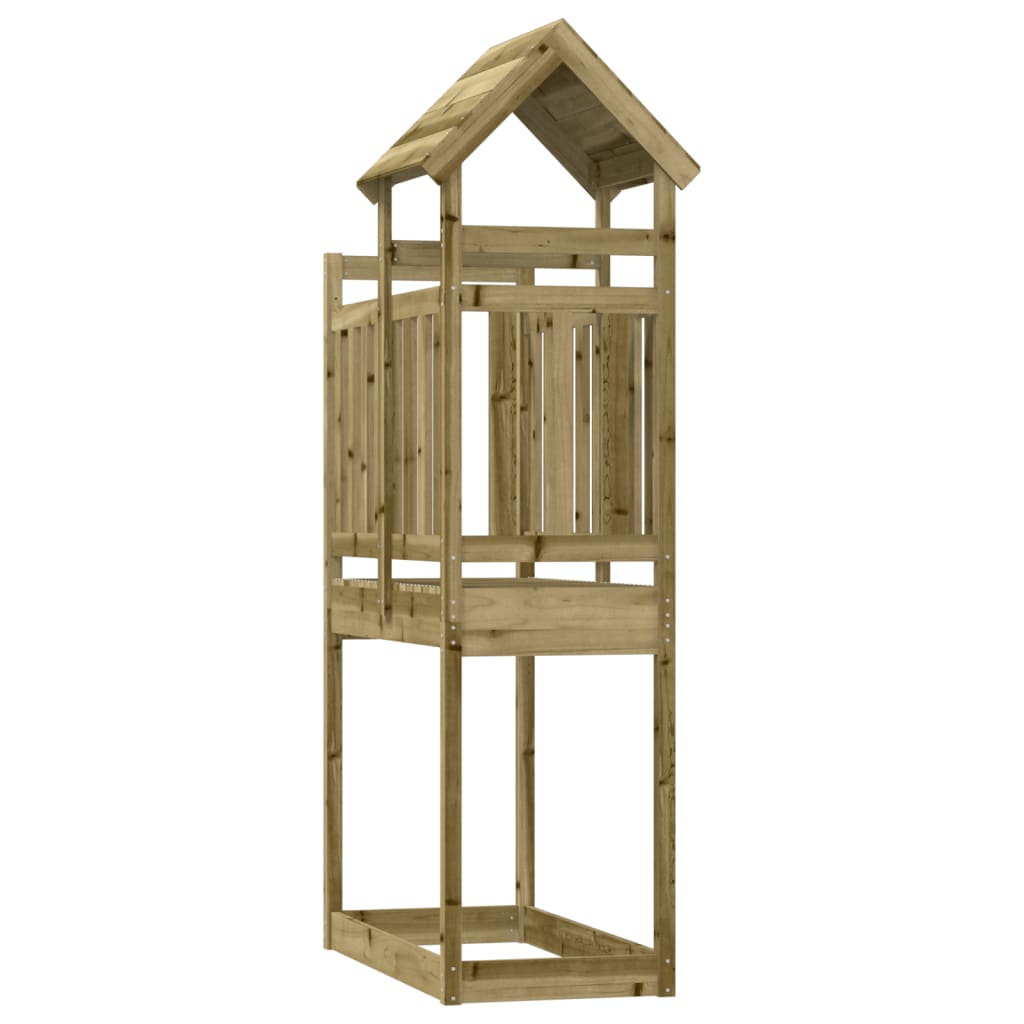 vidaXL Torre de juegos madera pino impregnada 52,5x110,5x214 cm