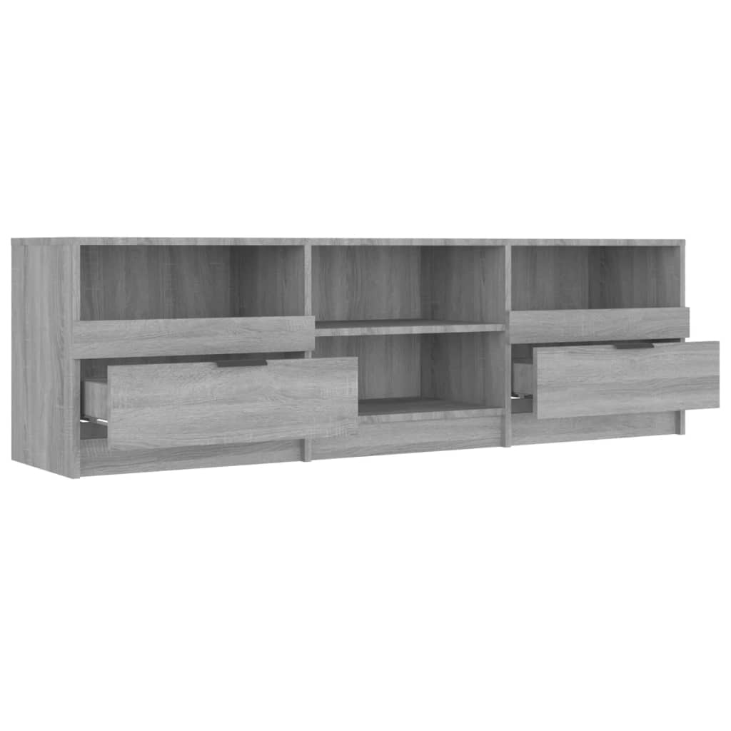 vidaXL Mueble de TV madera contrachapada gris Sonoma 150x33,5x45 cm