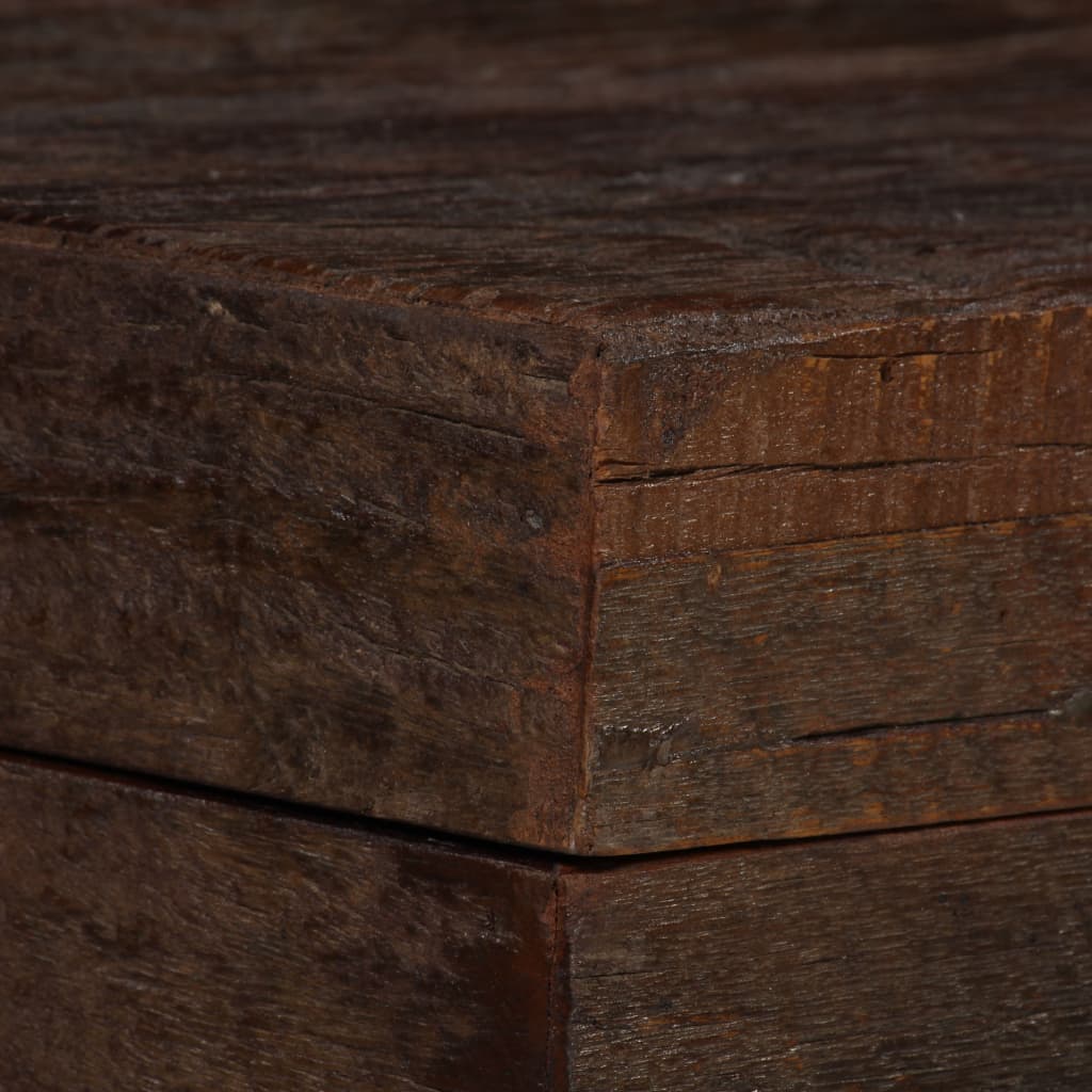 vidaXL Arcón de almacenamiento madera maciza reciclada 80x40x40 cm