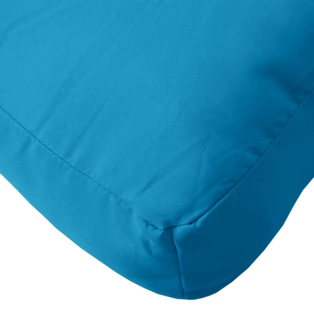 vidaXL Cojín para sofá de palets de tela azul 80x40x12 cm