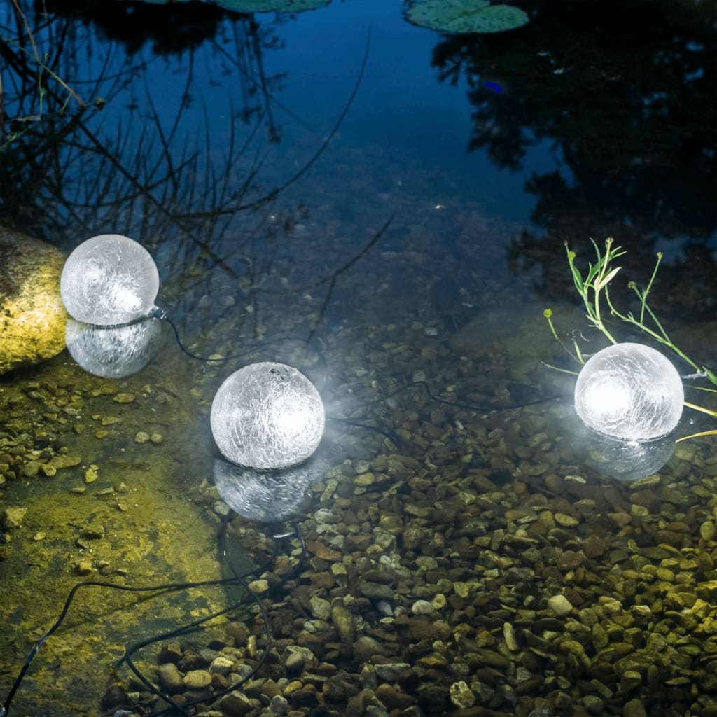 HI Lámpara solar LED flotante para estanque 9 cm