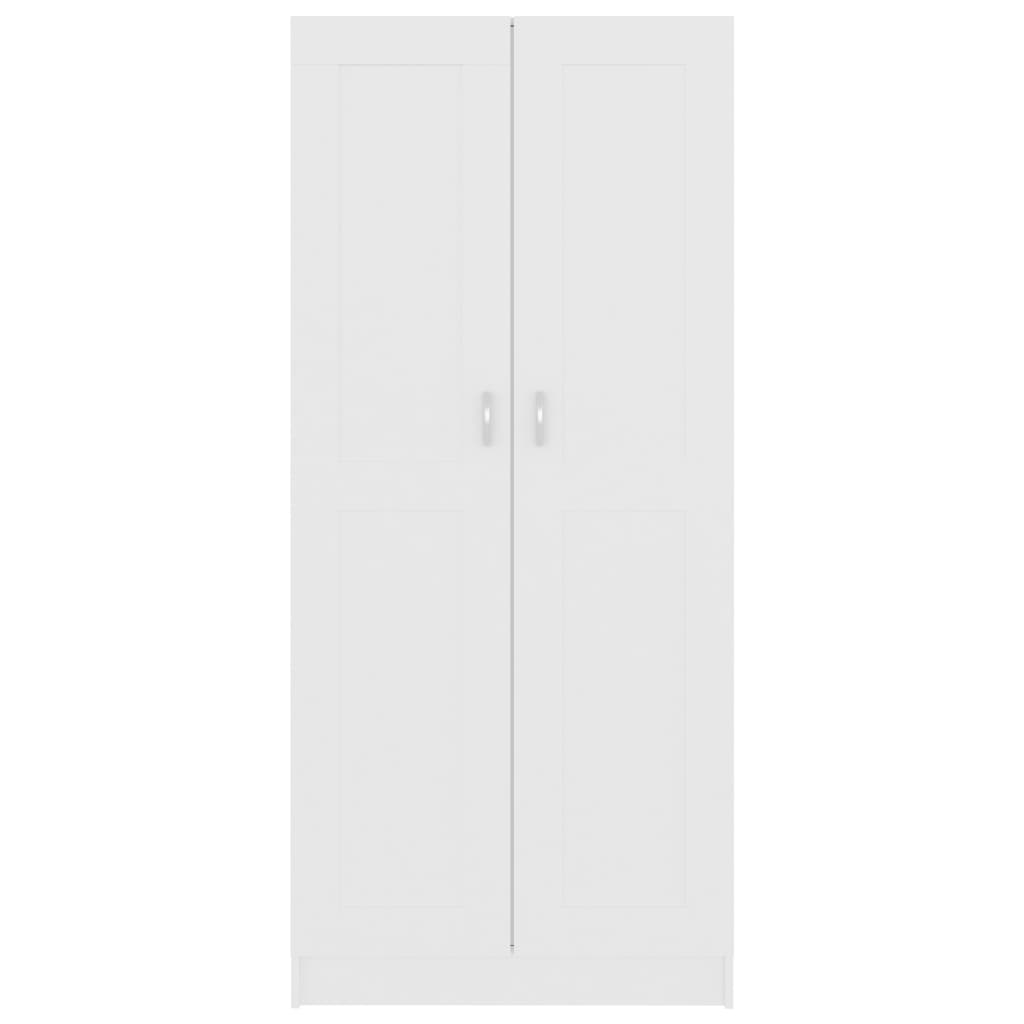 vidaXL Armario de libros aglomerado blanco 82,5x30,5x185,5 cm