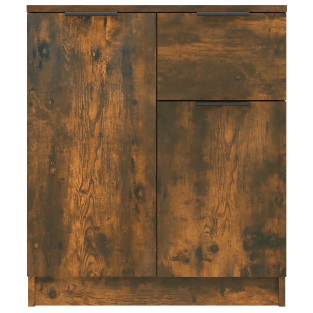 vidaXL Aparador madera contrachapada color roble ahumado 60x30x70 cm