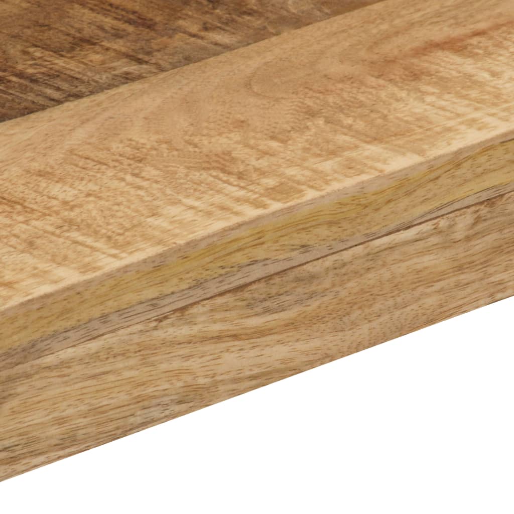 vidaXL Mesa de comedor 115x55x76 cm de madera maciza de mango y acero