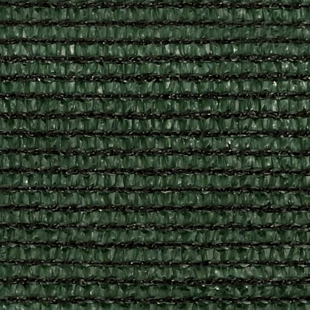 vidaXL Toldo de vela HDPE verde oscuro 160 g/m² 3,6x3,6 m