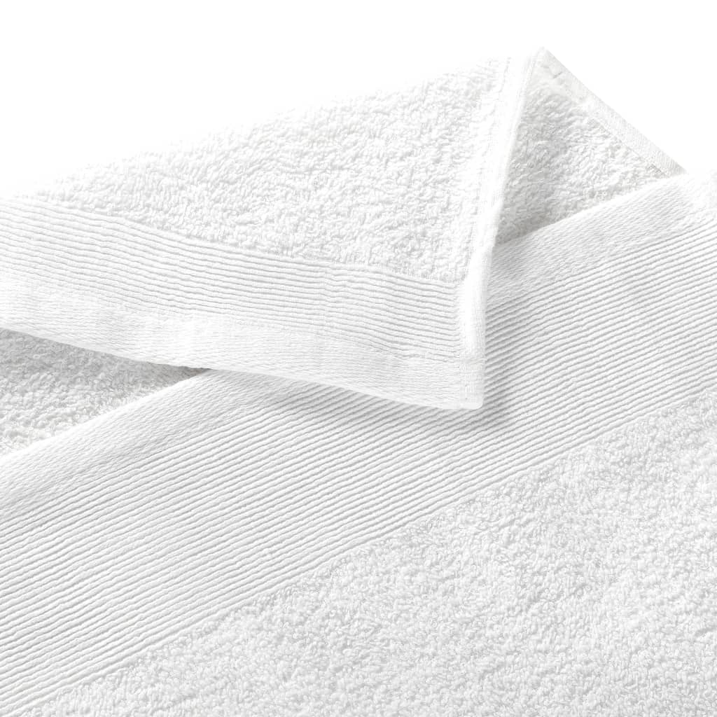 vidaXL Toallas de ducha 2 uds algodón blanco 450 g/m² 70x140 cm