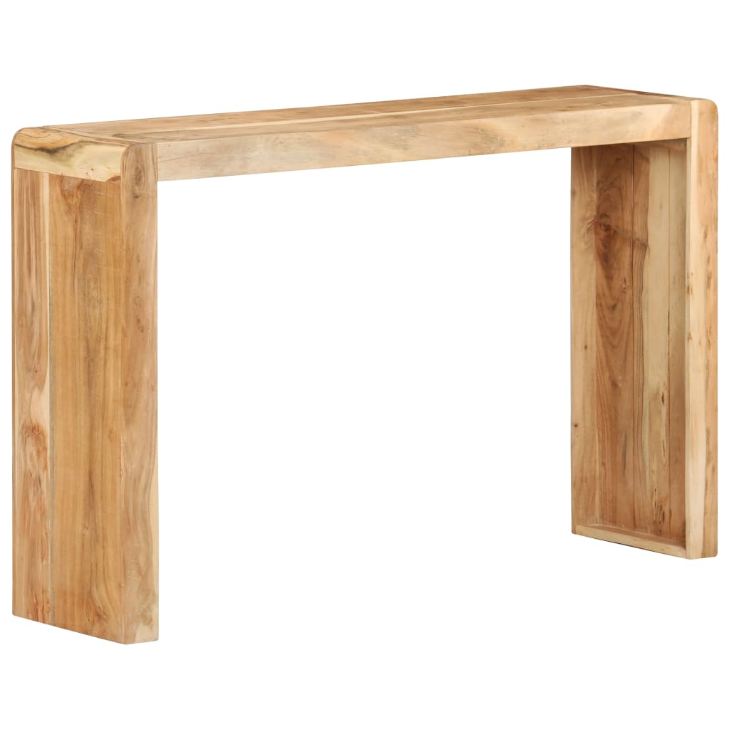 vidaXL Mesa consola de madera maciza de acacia 120x30x76 cm