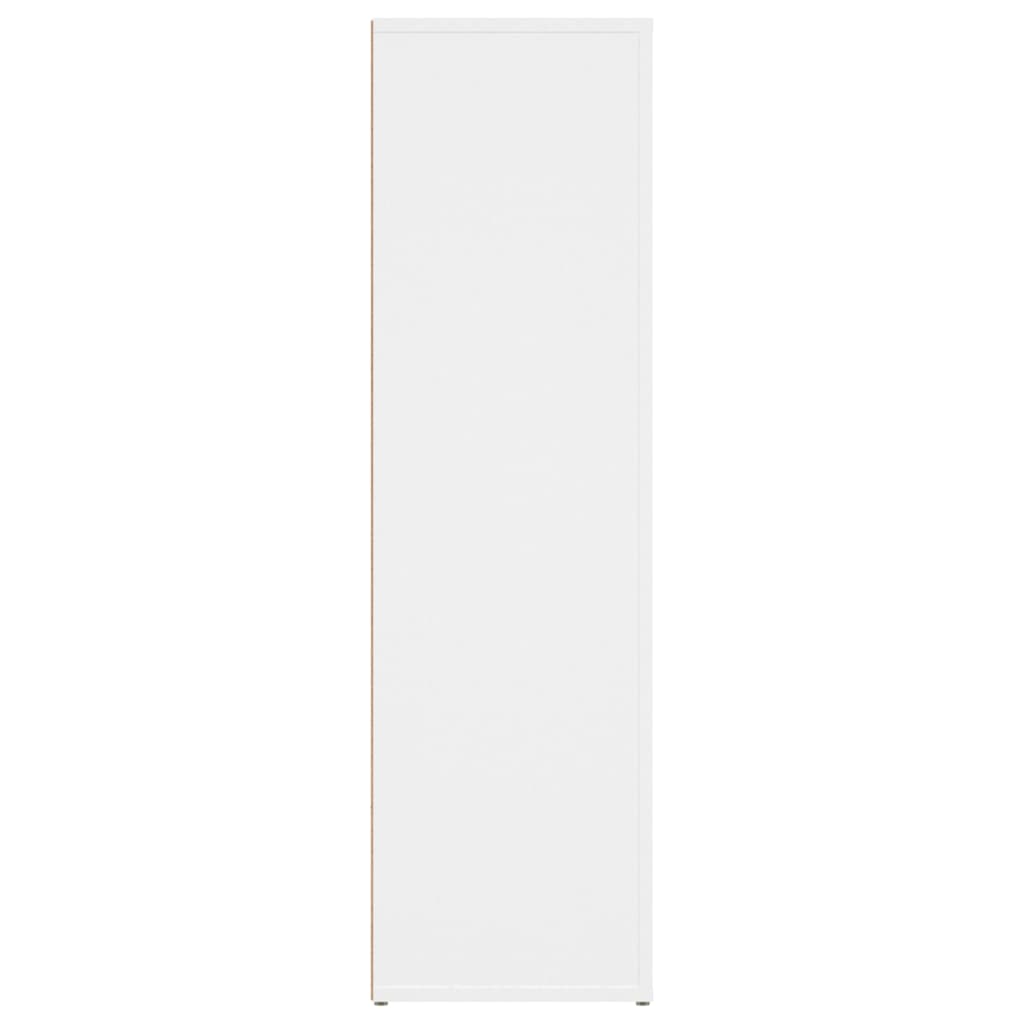 vidaXL Aparador de madera contrachapada blanco 80x30x106 cm