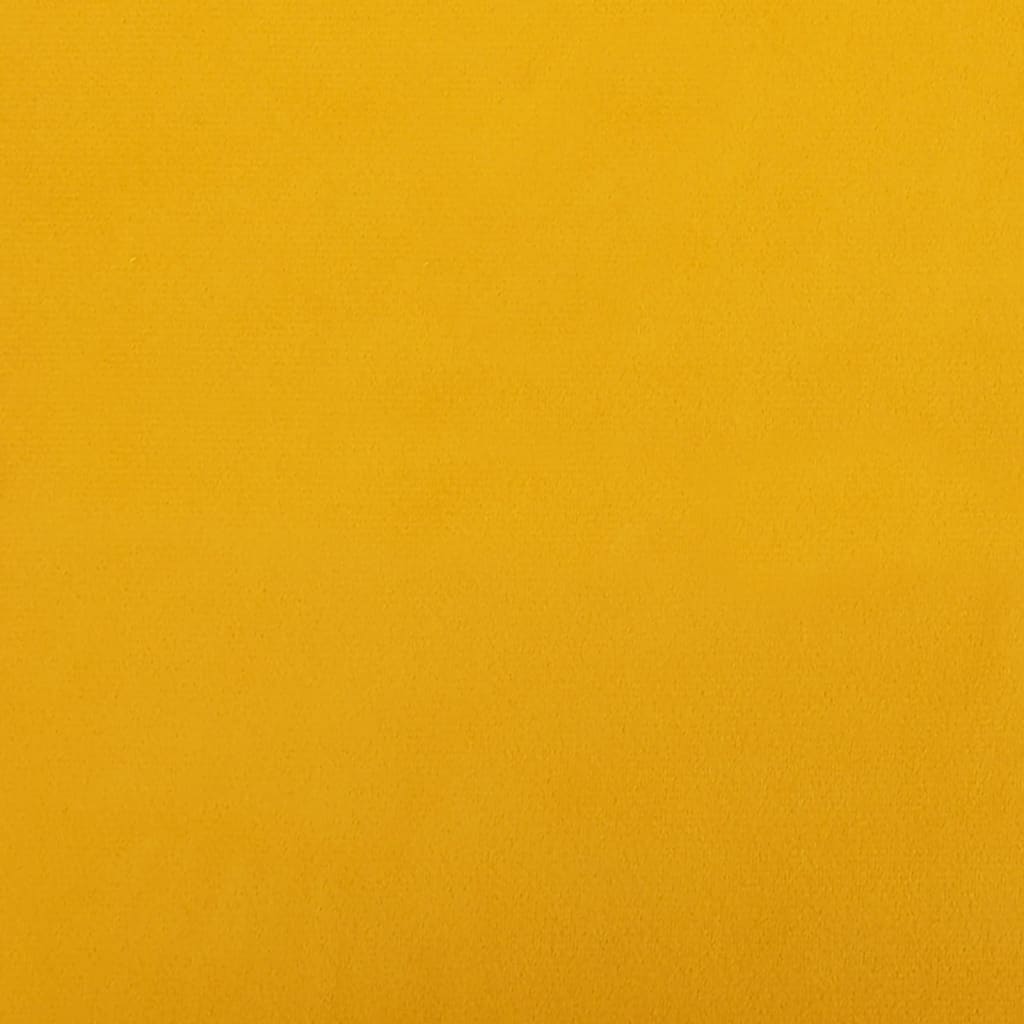 vidaXL Sillas de comedor giratorias 2 uds terciopelo amarillo mostaza