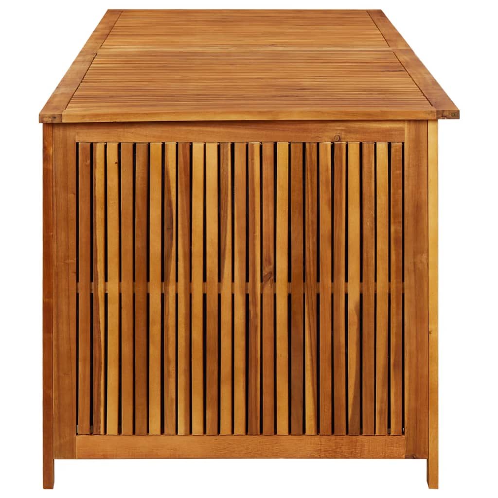 vidaXL Caja de almacenaje de jardín madera maciza acacia 200x580x75 cm