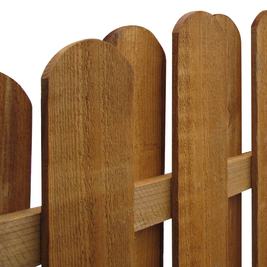 vidaXL Panel valla de madera de pino impregnada 170x(156-170) cm