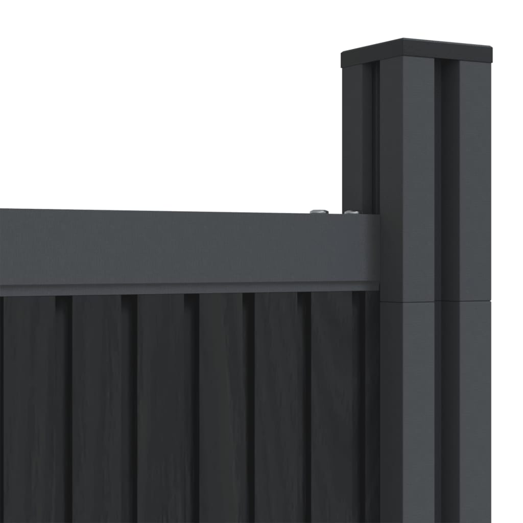 vidaXL Panel de valla WPC gris 173x186 cm