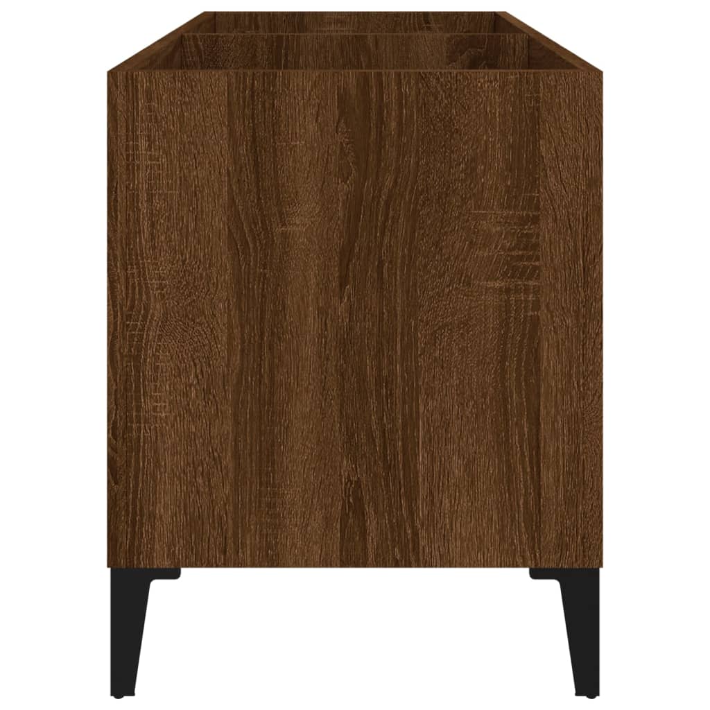 vidaXL Mueble discos madera contrachapada roble marrón 74,5x38x48 cm