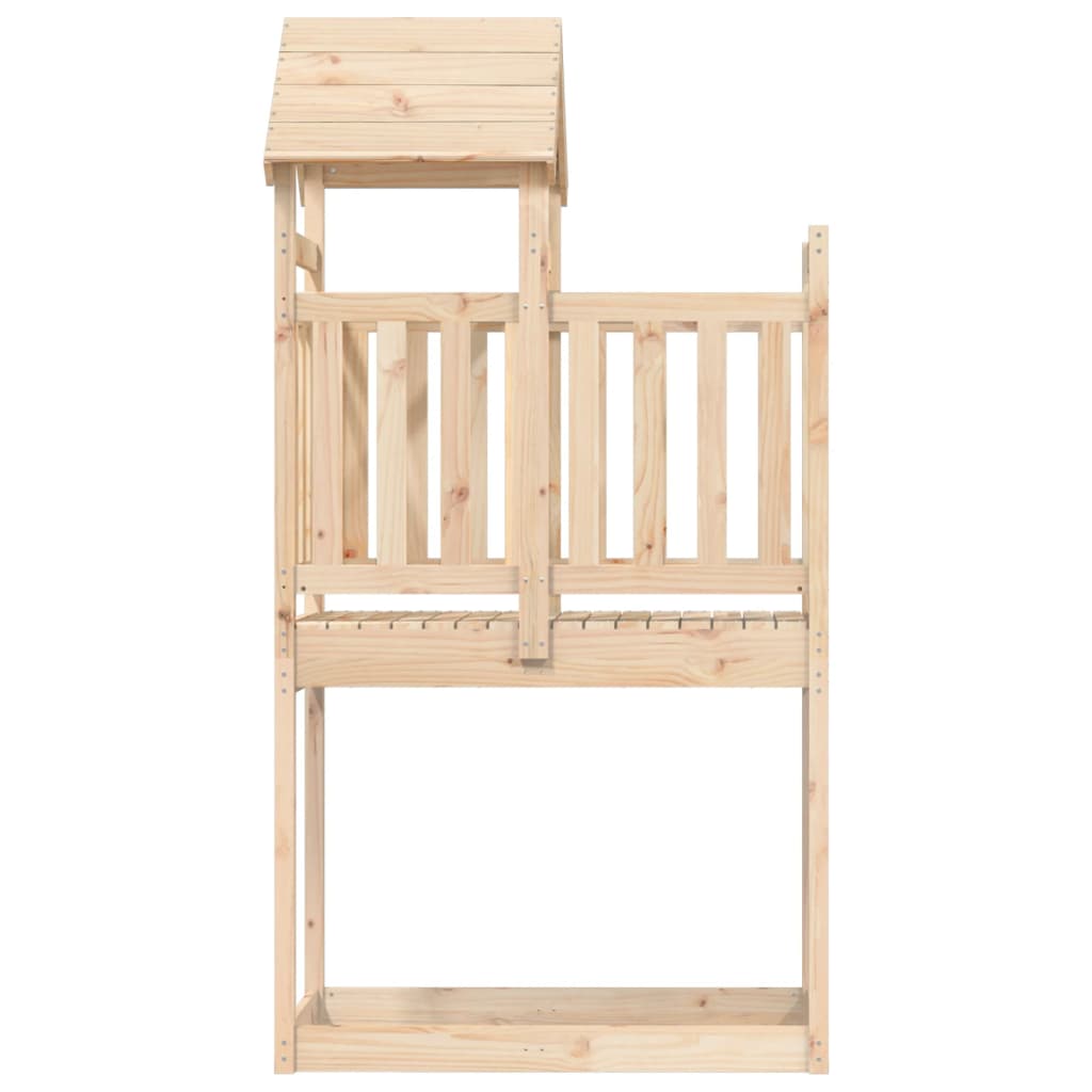 vidaXL Torre de juegos madera maciza de pino 52,5x110,5x214 cm