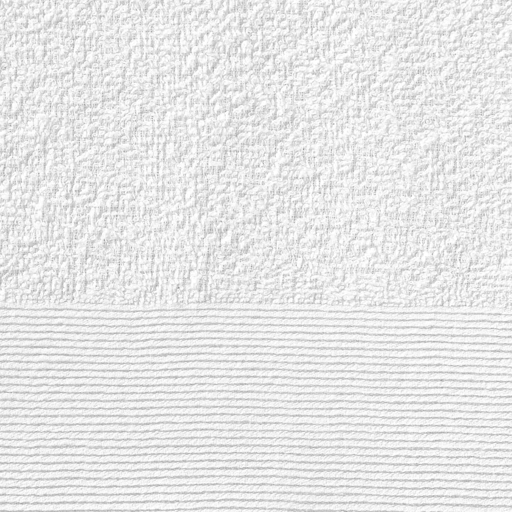 vidaXL Toallas de mano 25 uds algodón blanco 350 g/m² 50x100 cm