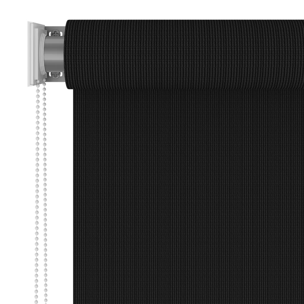 vidaXL Persiana enrollable de exterior 140x230 cm negro
