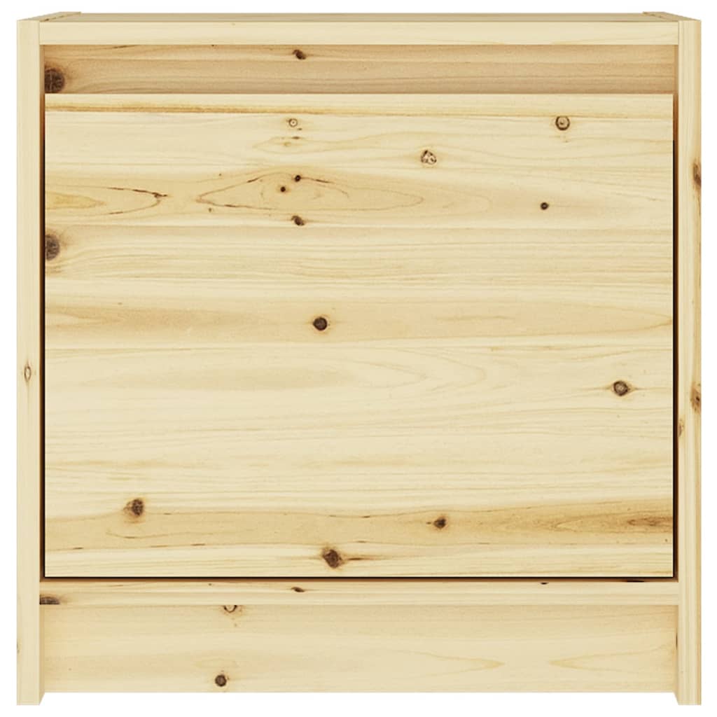 vidaXL Mesita de noche madera maciza de abeto 40x30,5x40 cm
