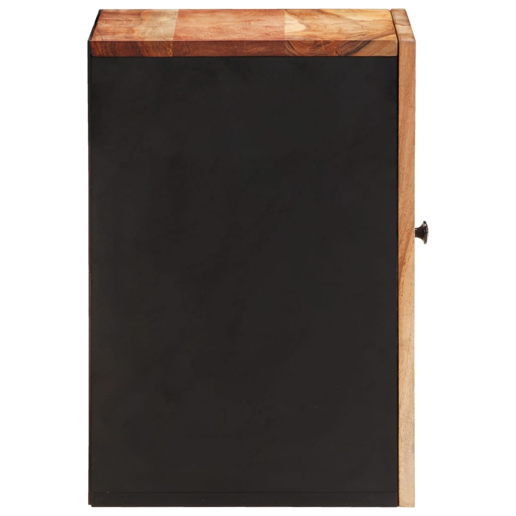 vidaXL Armario de baño de pared madera maciza de acacia 38x33x48 cm