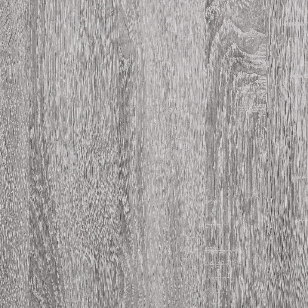 vidaXL Mueble para discos madera contrachapada gris sonoma 121x38x48cm