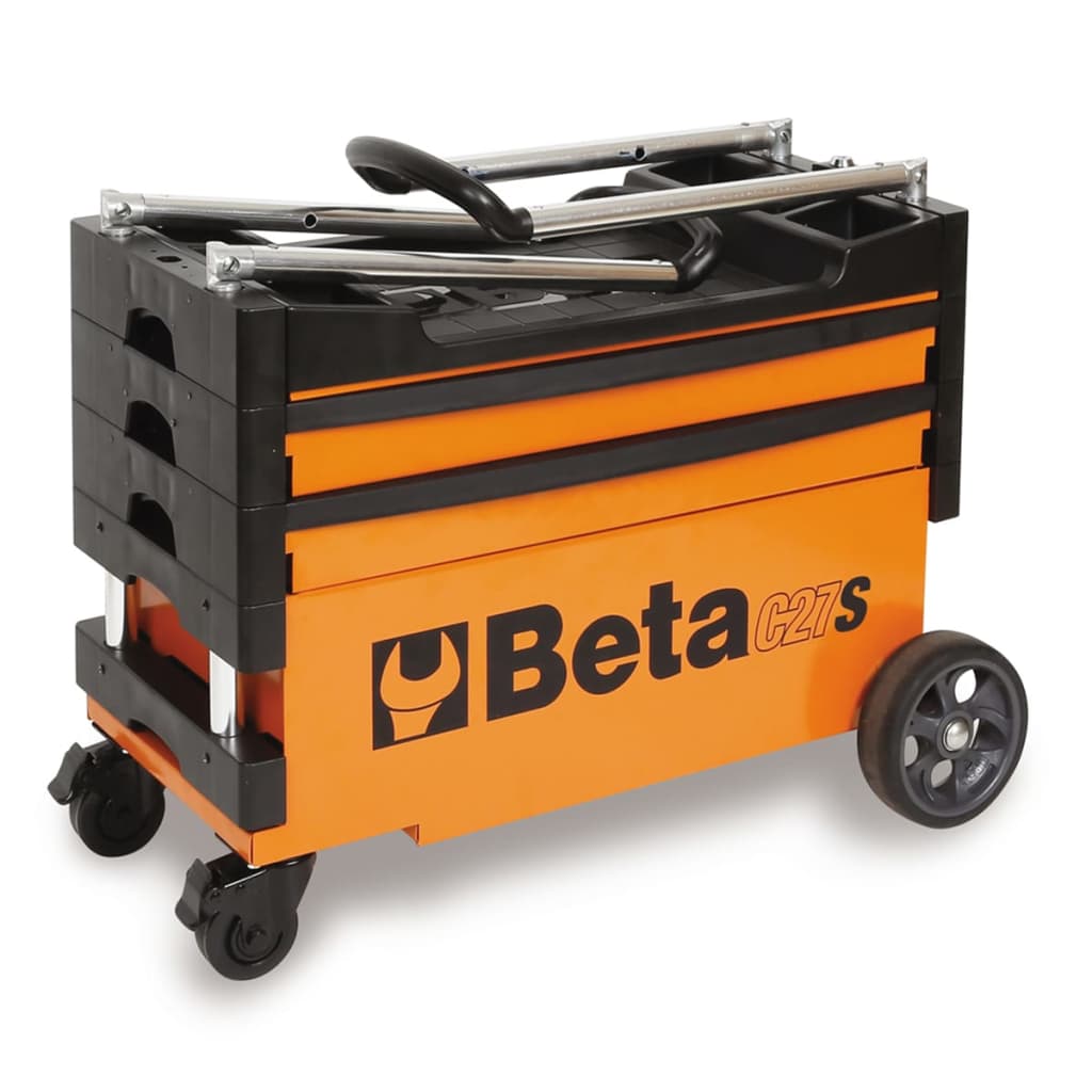 Beta Tools carro portaherramientas plegable de acero C27S-O naranja