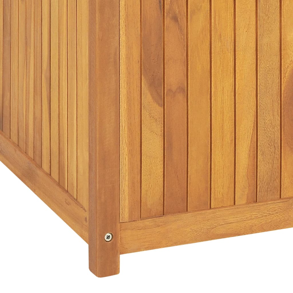 Baúl de jardín de madera de teca aceitada de 200x55cm