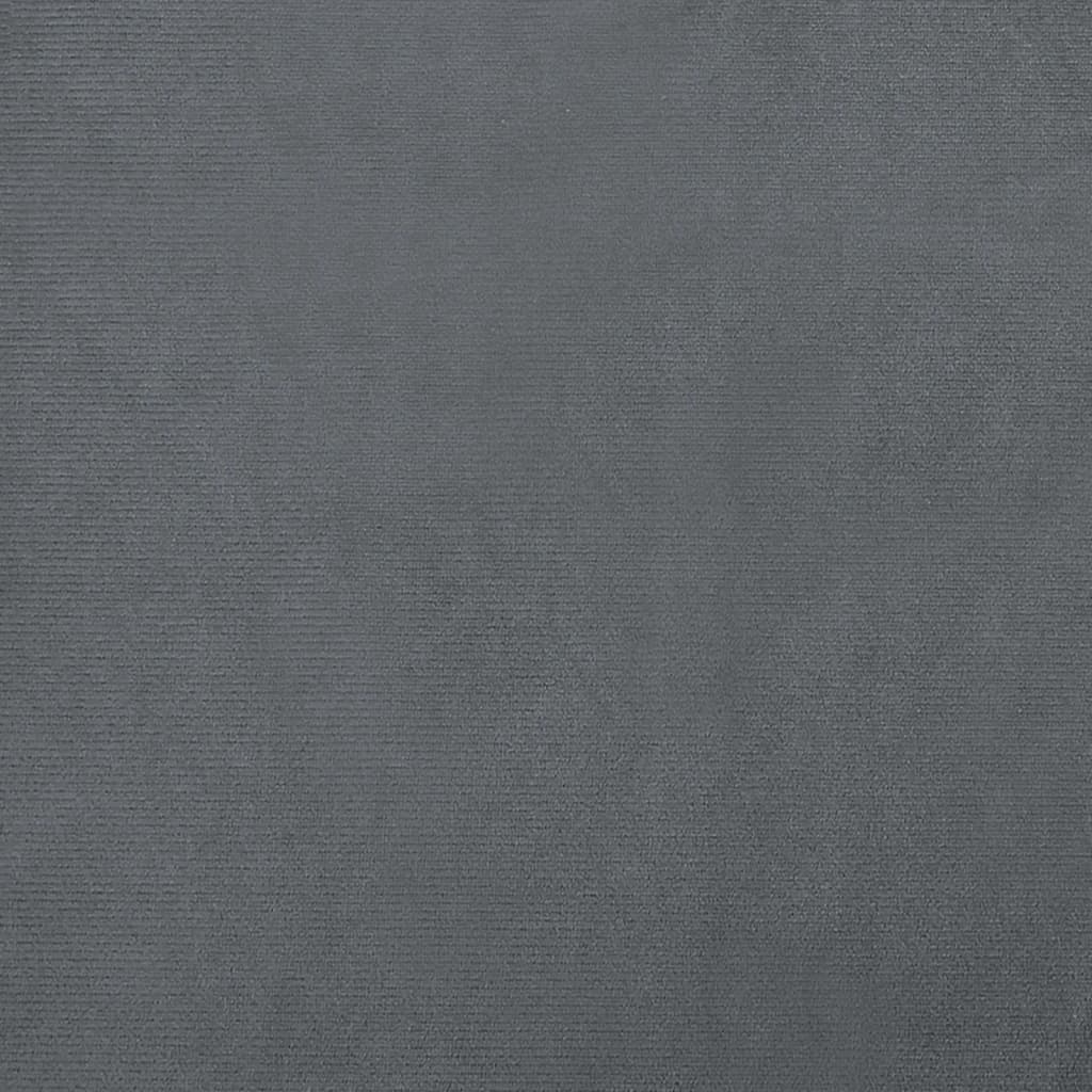 vidaXL Sofá para niños de terciopelo gris oscuro 70x45x30 cm