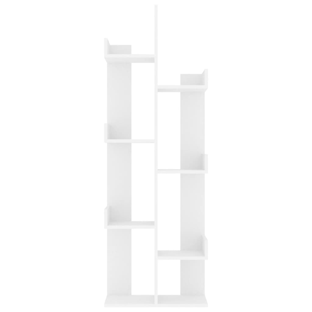 vidaXL Estantería de aglomerado blanco 48x25,5x140 cm