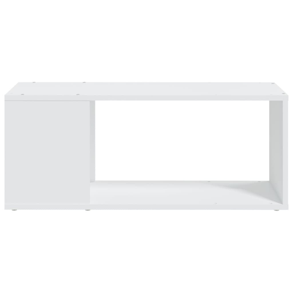 vidaXL Mueble para TV madera contrachapada blanco 80x24x32 cm