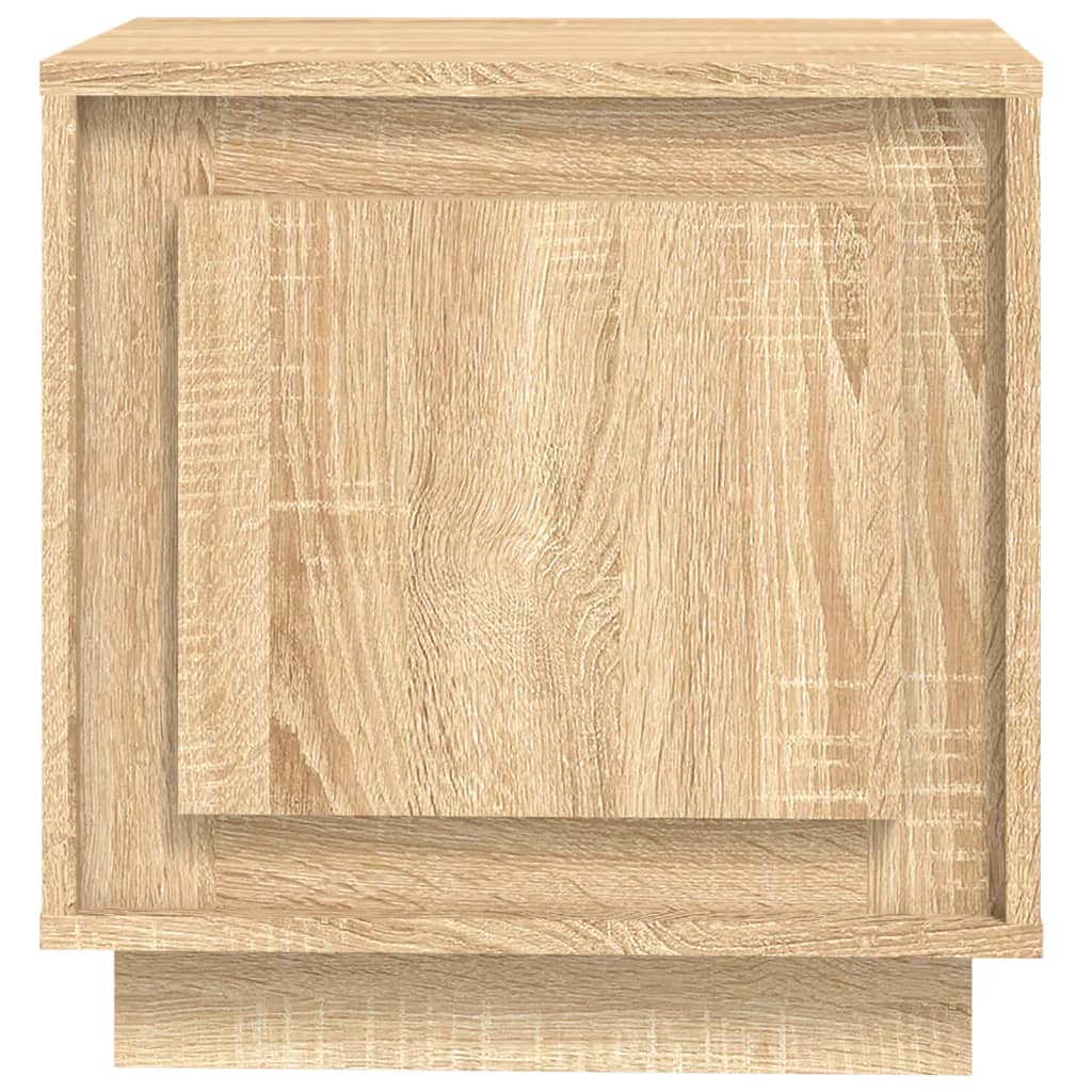 vidaXL Mesita de noche madera contrachapada roble sonoma 44x35x45 cm