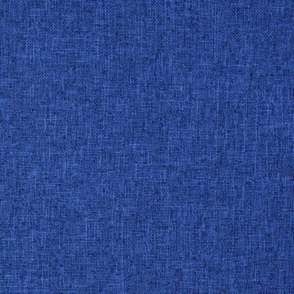 vidaXL Silla de suelo plegable con función de cama de tela azul