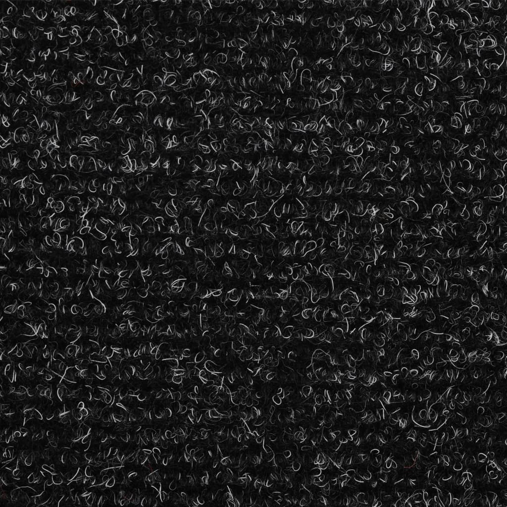 vidaXL Alfombrillas de escaleras autoadhesivas 10 uds gris 56x17x3 cm