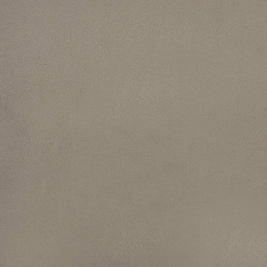 vidaXL Reposapiés de terciopelo gris claro 78x56x32 cm