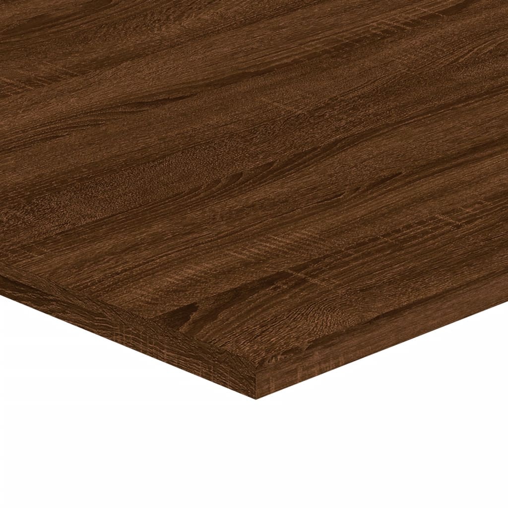 vidaXL Estantes pared 4 uds madera ingeniería marrón 100x40x1,5 cm