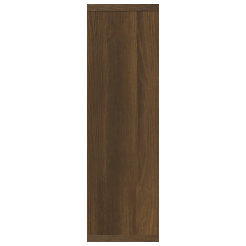 vidaXL Estantería pared madera ingeniería roble marrón 85x16x52,5 cm