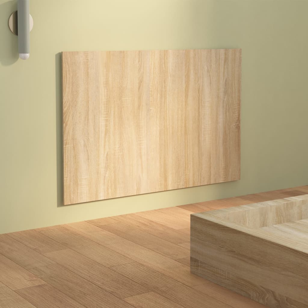 vidaXL Cabecero de cama madera contrachapada Sonoma 120x1,5x80 cm