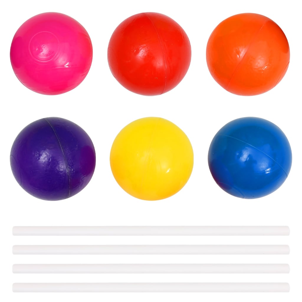 vidaXL Piscina de bolas con 50 bolas para niños 75x75x32 cm