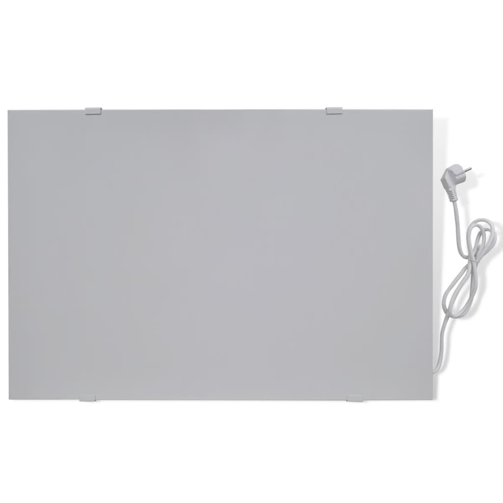 Panel calefactor de color gris claro de metal con infrarrojos