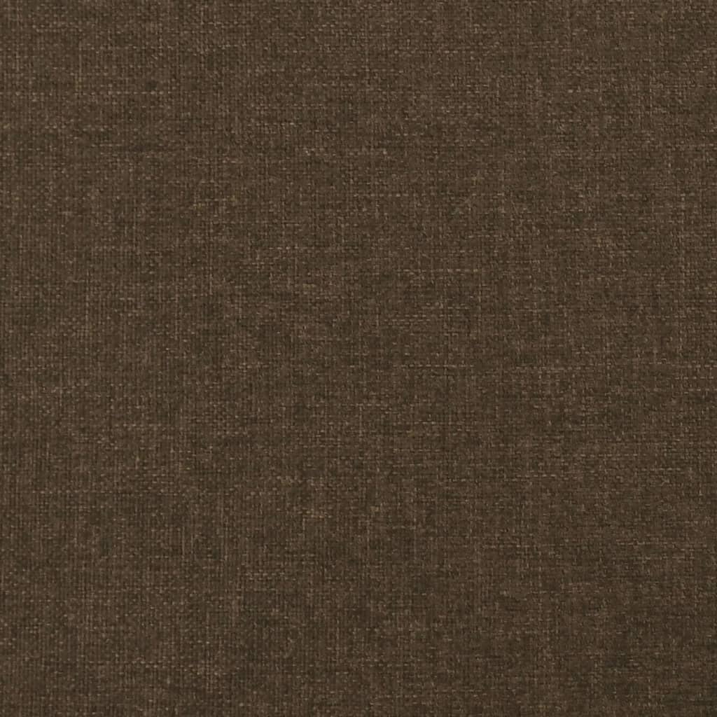 vidaXL Cabecero de tela marrón oscuro 183x23x78/88 cm