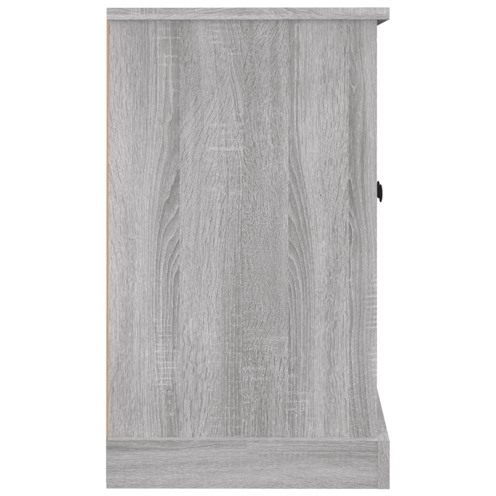 vidaXL Aparador de madera contrachapada gris Sonoma 100x35,5x60 cm