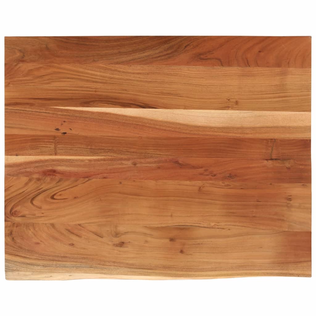 vidaXL Tablero rectangular madera de acacia borde vivo 100x80x2,5 cm
