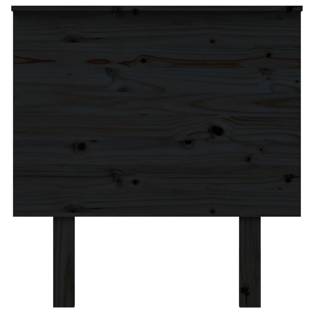 vidaXL Cabecero de cama madera maciza de pino negro 79x6x82,5 cm