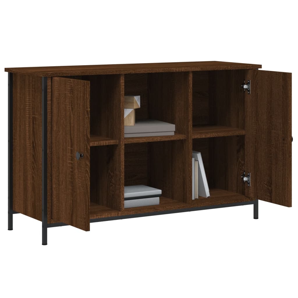 vidaXL Mueble de TV madera de ingeniería marrón roble 100x35x65 cm