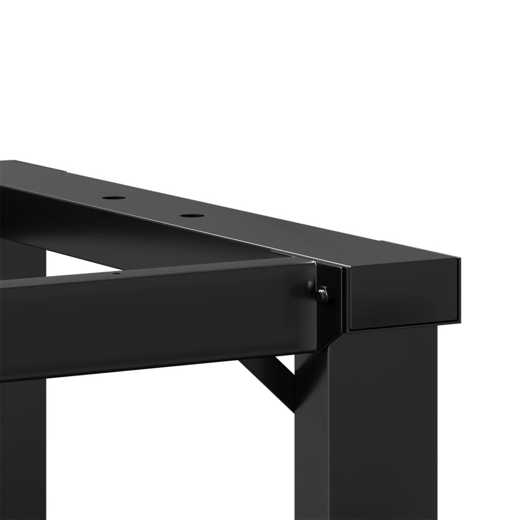 vidaXL Patas de mesa de centro estructura O hierro fundido 70x30x43 cm