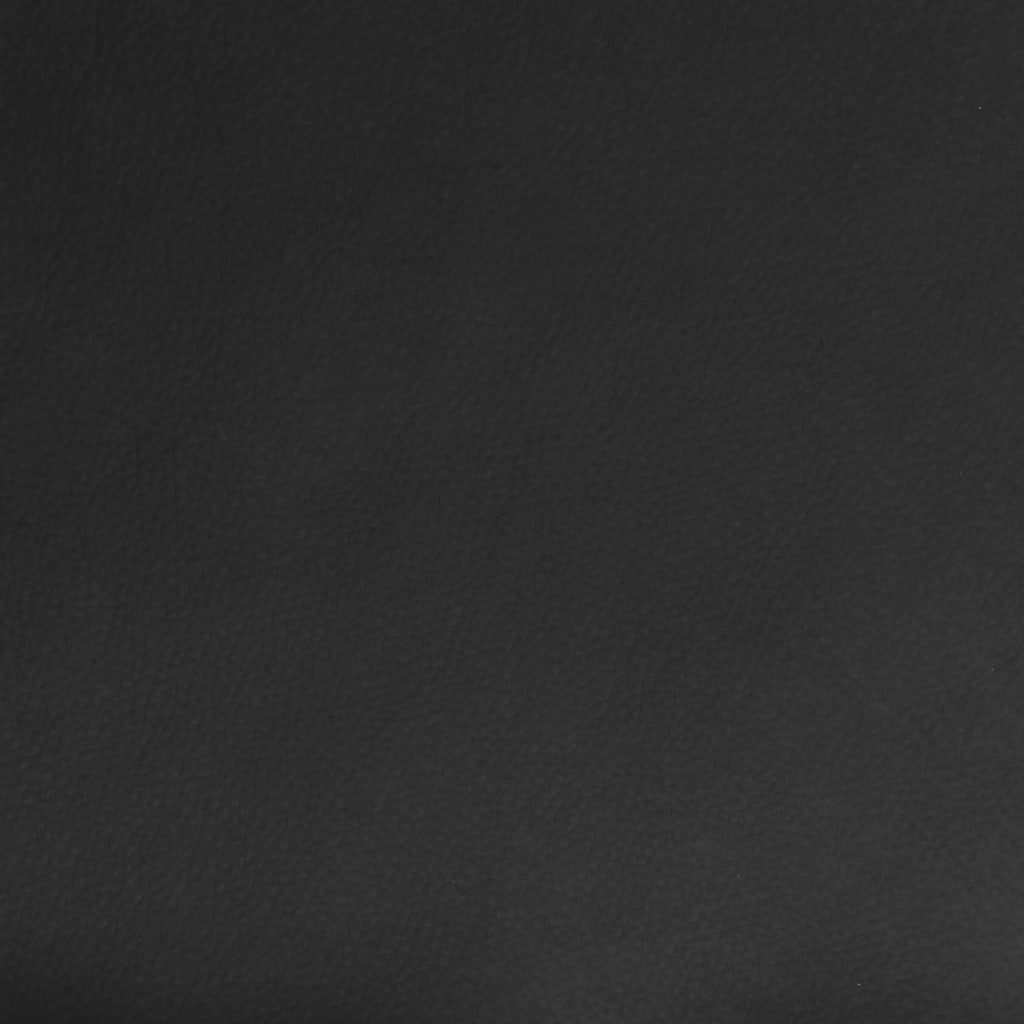 vidaXL Silla de comedor giratoria cuero sintético negro