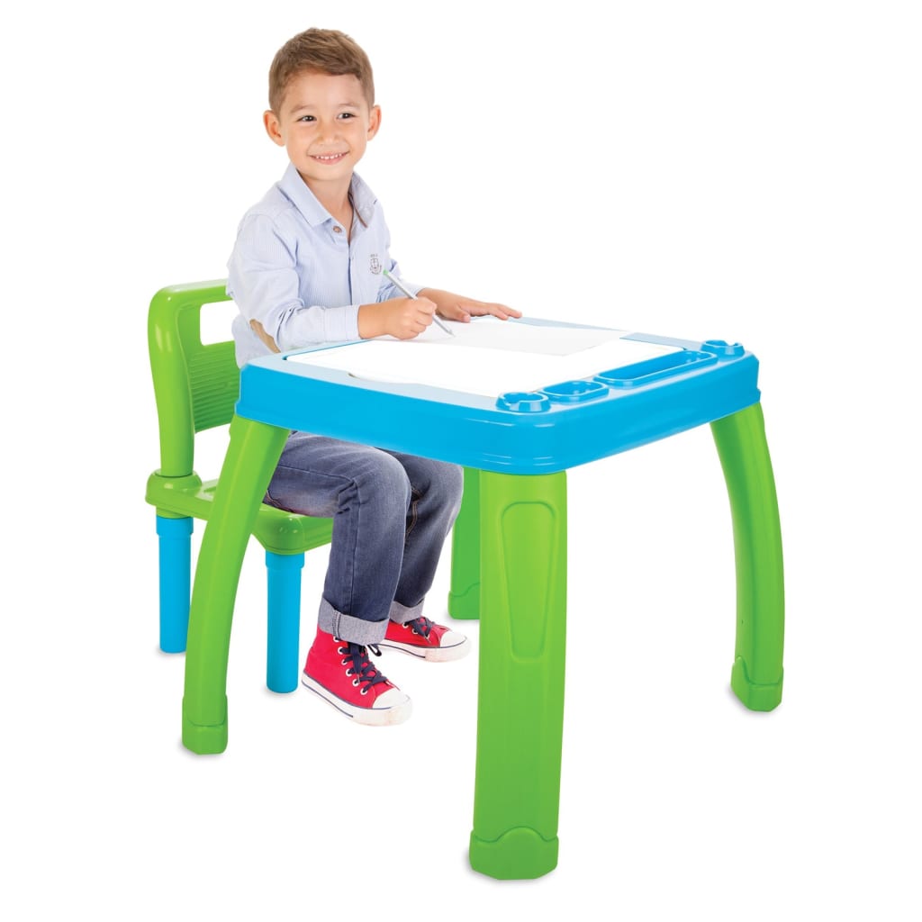 JAMARA Set de mesa y silla infantil 2 piezas Lets Study azul