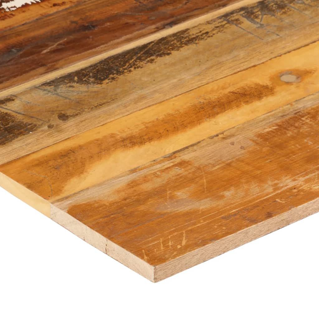 vidaXL Tablero mesa cuadrada madera reciclada maciza 70x70 cm 15-16 mm