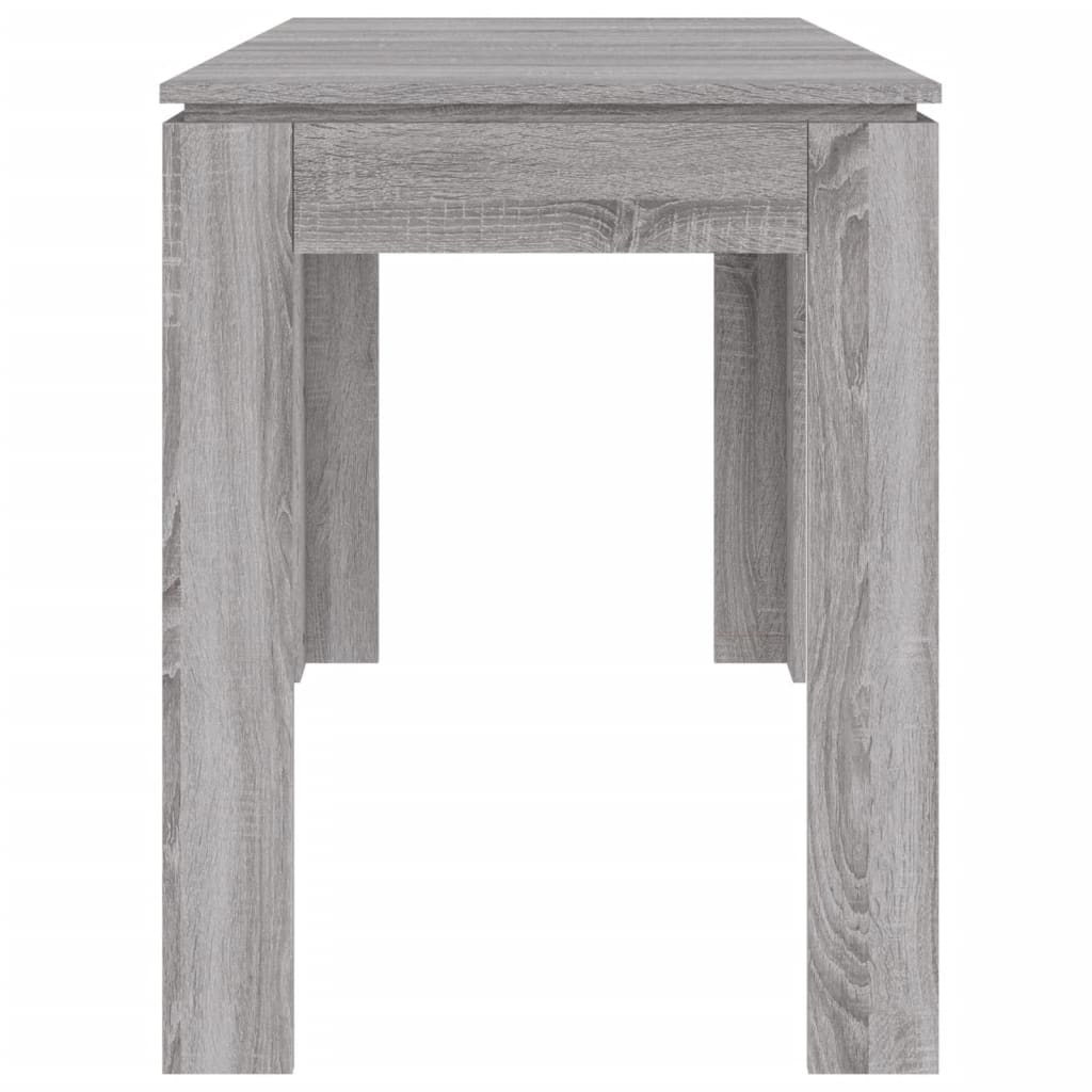 vidaXL Mesa de comedor madera de ingeniería Sonoma gris 120x60x76 cm