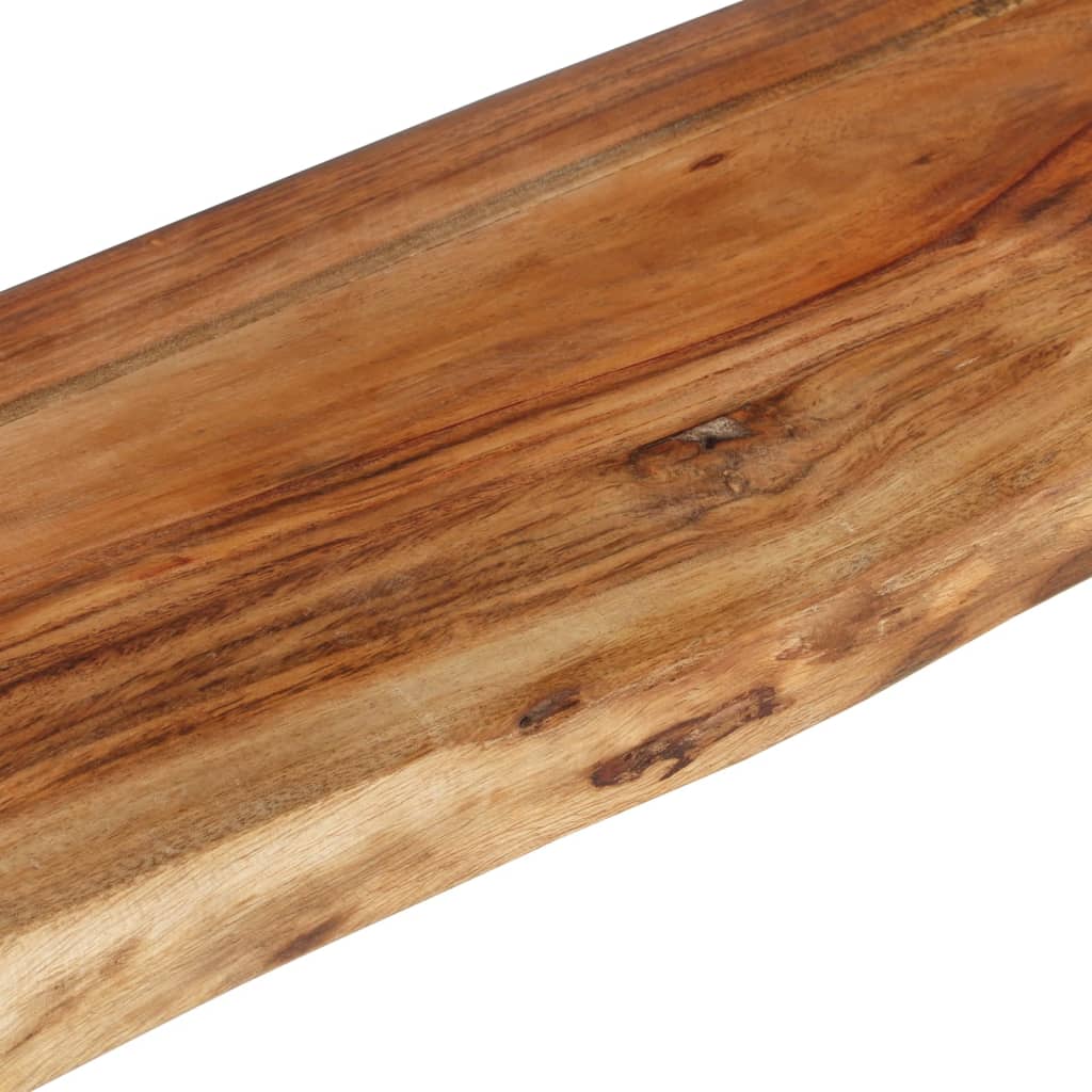 vidaXL Estantes de pared 2 uds madera maciza de acacia 120x20x16 cm