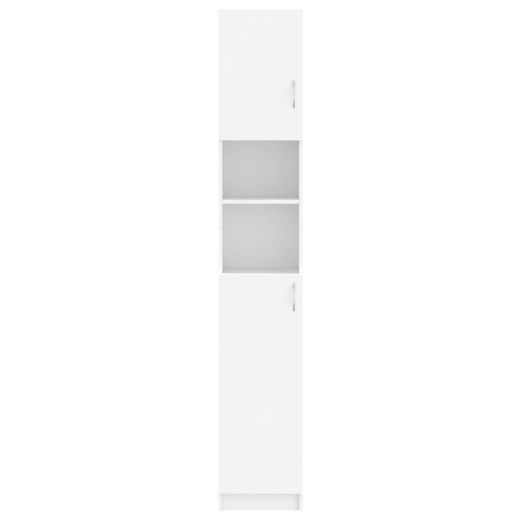 vidaXL Armario de baño madera contrachapada blanco 32x25,5x190 cm