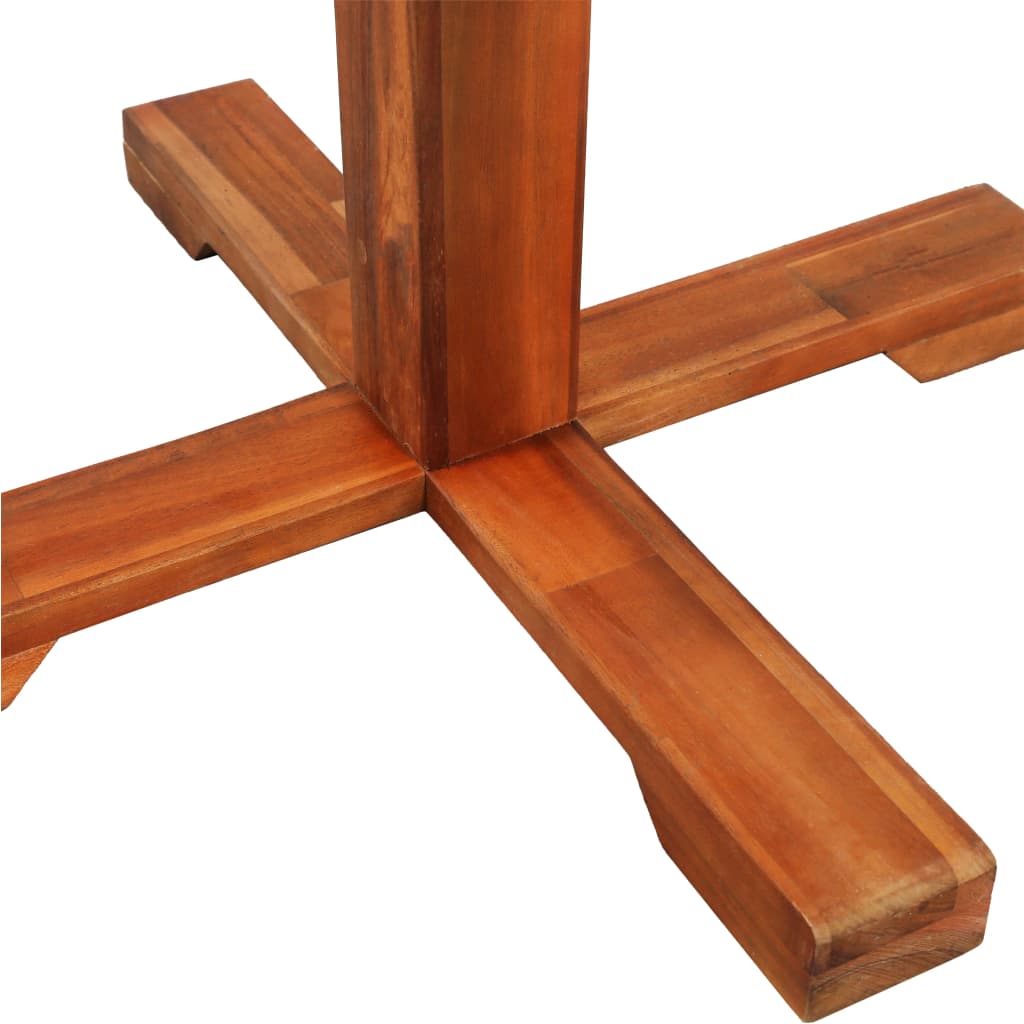 vidaXL Mesa para terraza bistró madera maciza de acacia 70x70 cm